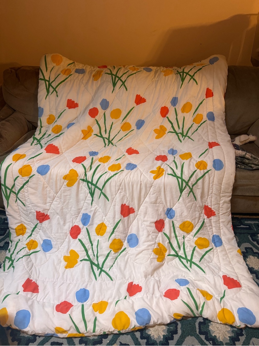 Seven flowers  1970s Marimekko by Dan River